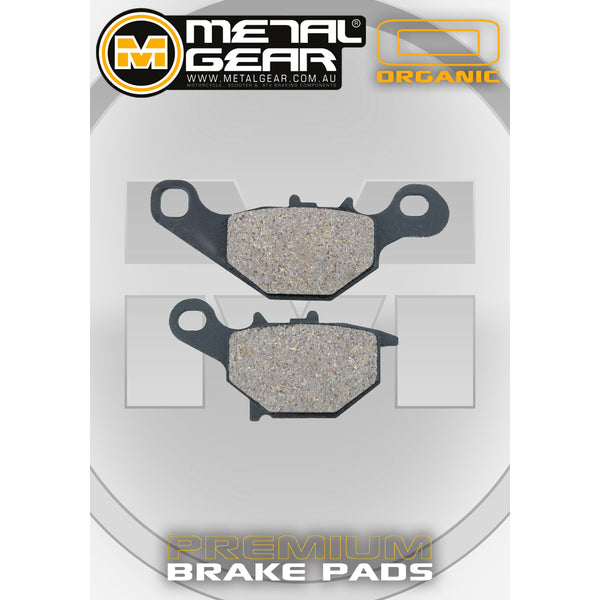 MetalGear Brake Pads: Single Set in Organic Compound
