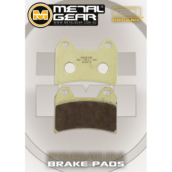MetalGear Brake Pads: Single Set in organic Plus compound