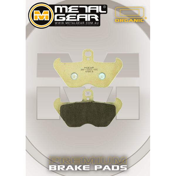 MetalGear Brake Pads: Single Set in organic Plus compound
