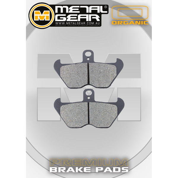 MetalGear Brake Pads: Single Set in organic compound with clip