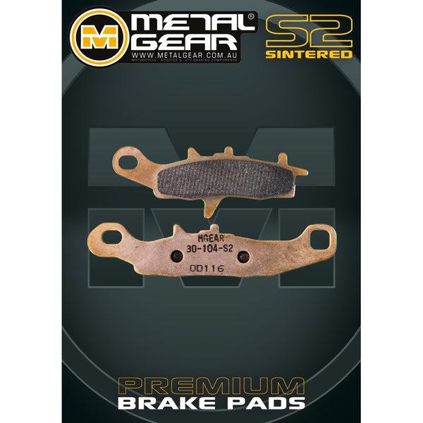 MetalGear Brake Pads: Single Set in Sintered S2 Compound