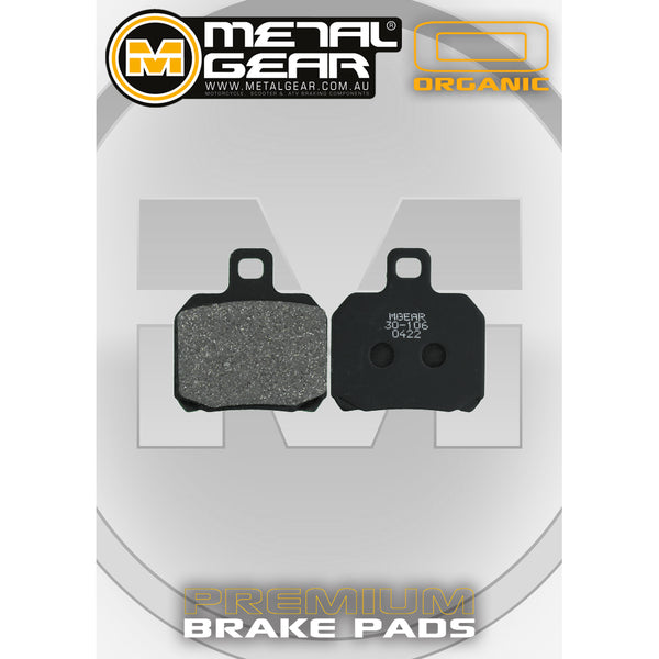 MetalGear Brake Pads: Single Set in Organic Compound