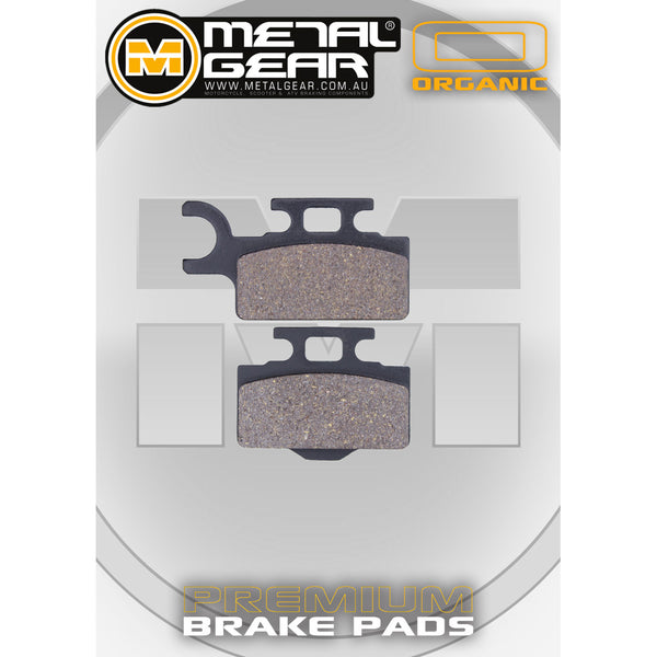 MetalGear Brake Pads: Single Set in Organic Compound