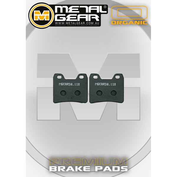 MetalGear Brake Pads: Single Set in Organic Compound