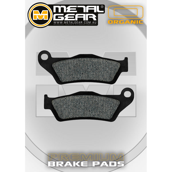 MetalGear Brake Pads: Single Set in Organic Compound