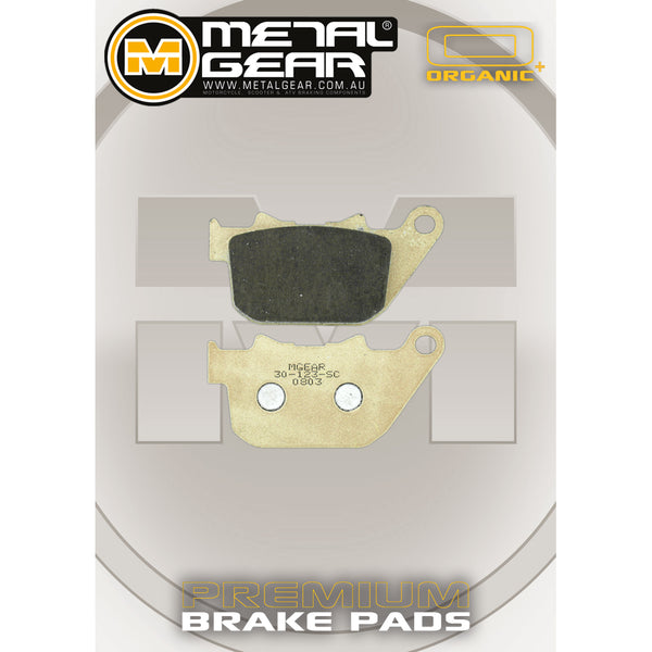 MetalGear Brake Pads: Single Set in organic Plus compound