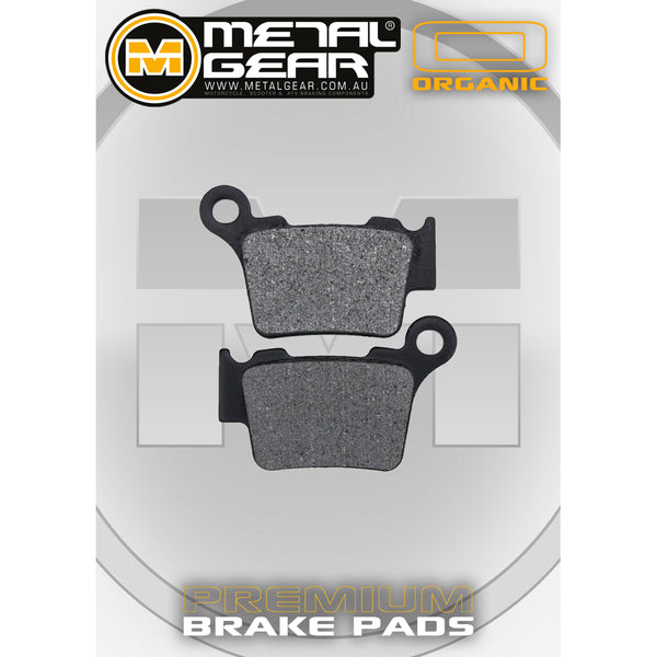 MetalGear Brake Pads: Single Set in Organic Compound