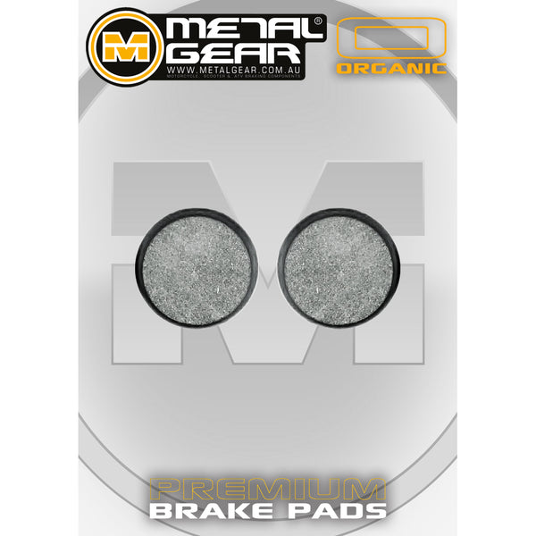 MetalGear Brake Pads: Single Set in Organic Compound