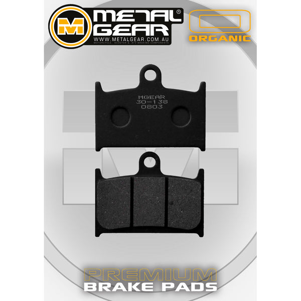 MetalGear Brake Pads: Single Set in Organic Compound
