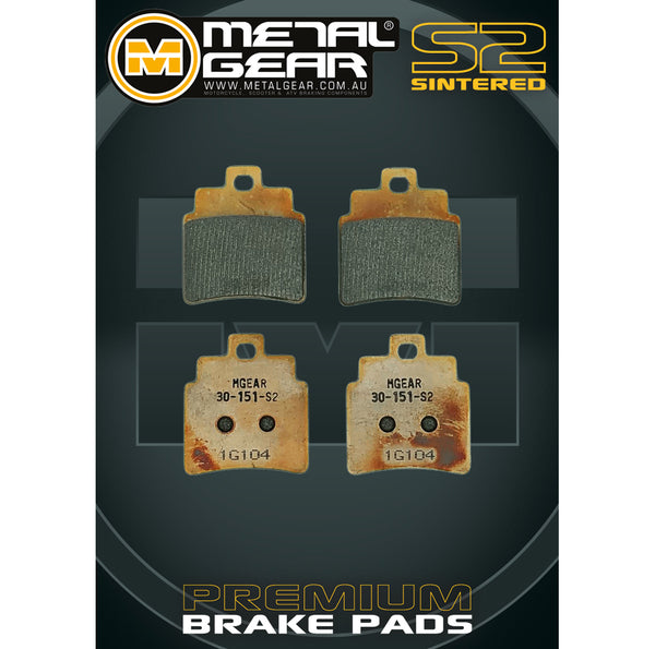 MetalGear Brake Pads: Single Set in Sintered S2 Compound