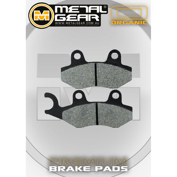 MetalGear Brake Pads: Single Set in Organic Compound