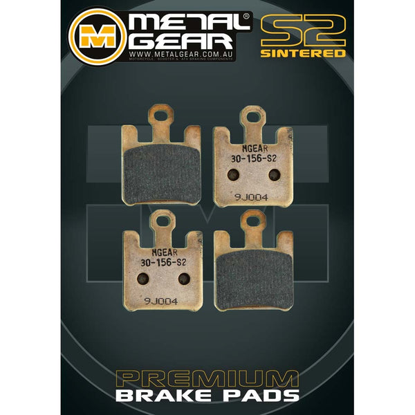 MetalGear Brake Pads: Single Set (4Pieces) in Sintered S2 Compound