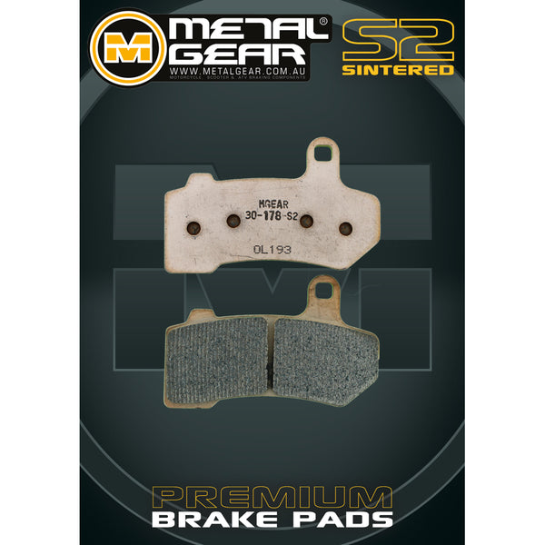 MetalGear Brake Pads: Single Set in Sintered S2 Compound