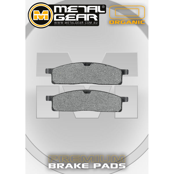 MetalGear Brake Pads: Single Set in Organic Compound