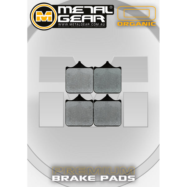 MetalGear Brake Pads: Single Set in Organic Compound