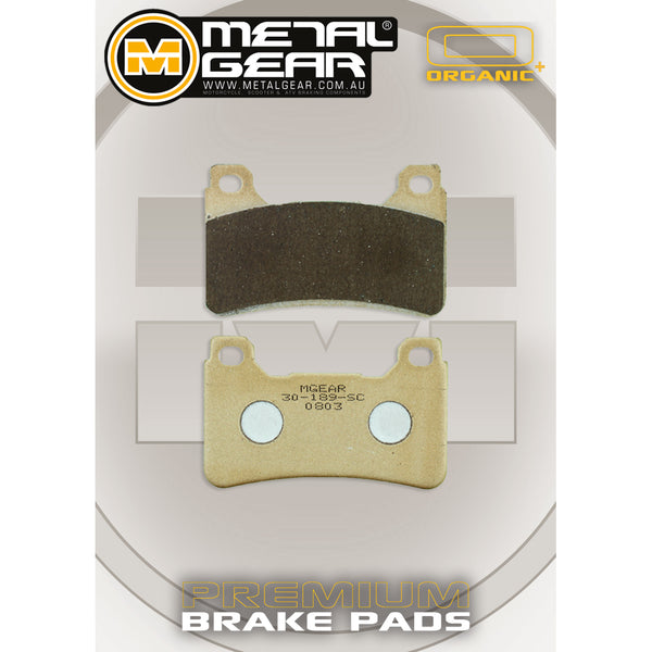 MetalGear Brake Pads: Single Set in organic Plus compound