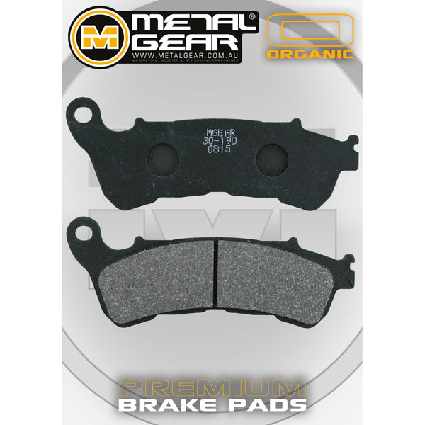 MetalGear Brake Pads: Single Set in Organic Compound