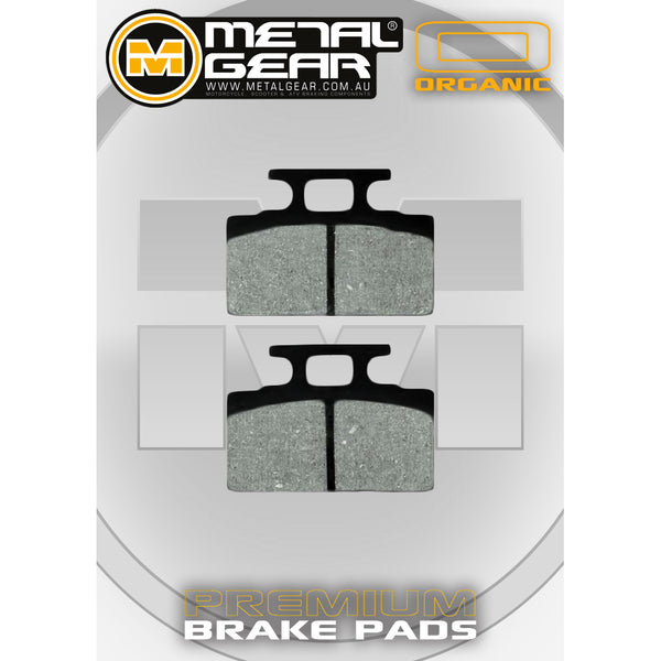 MetalGear Brake Pads: Single Set in Organic Compound