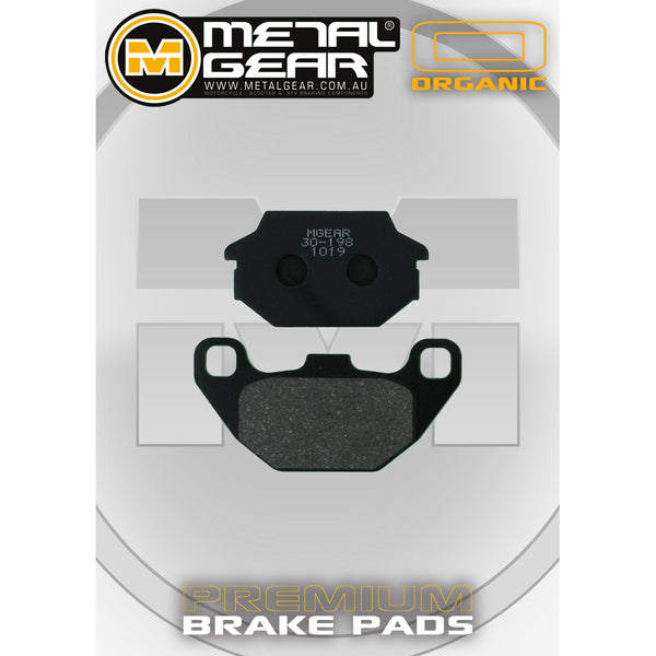 MetalGear Brake Pads: Single Set in Organic Compound