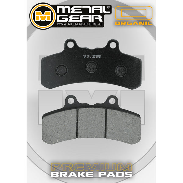 MetalGear Brake Pads: Single Set in Organic Compound