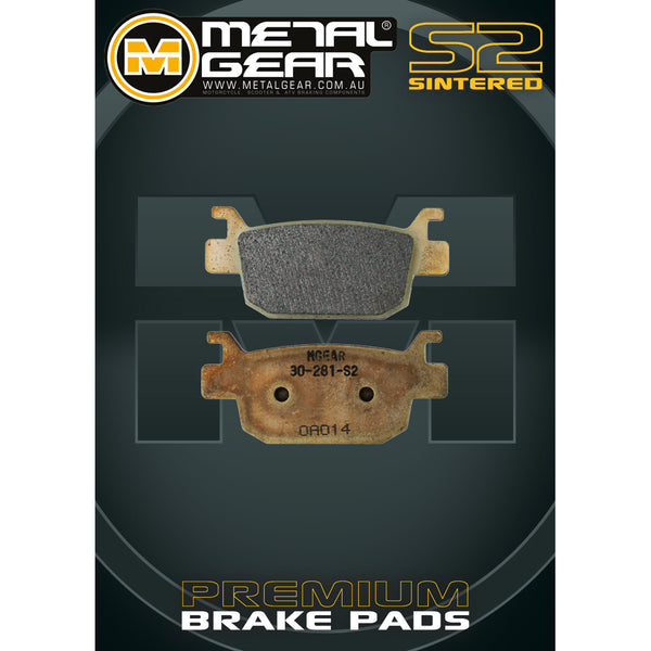 MetalGear Brake Pads: Single Set in Sintered S2 Compound
