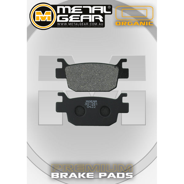 MetalGear Brake Pads: Single Set in Organic Compound