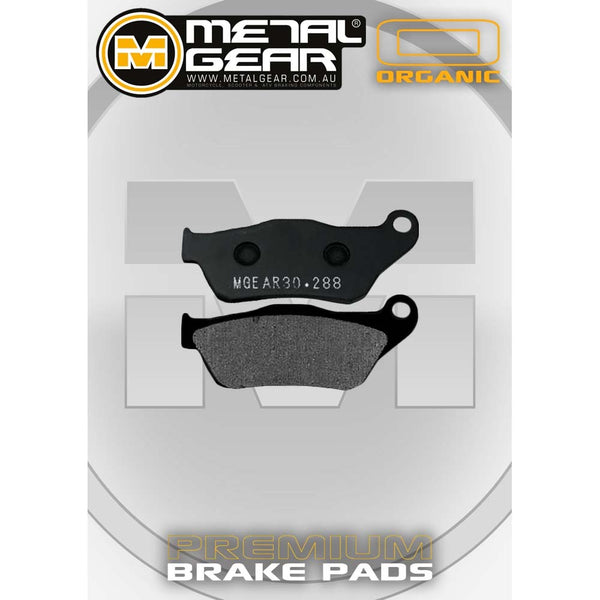 MetalGear Brake Pads: Single Set in Organic Compound