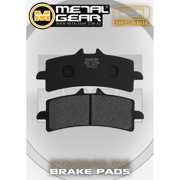 MetalGear Brake Pads: Single Set in Organic Compound