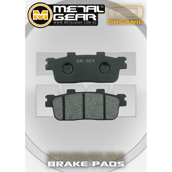MetalGear Brake Pads: Single Set in Organic Compound