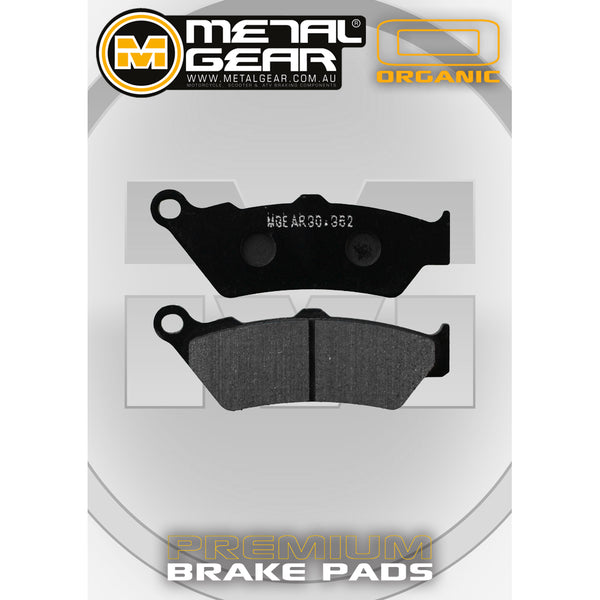 MetalGear Brake Pads: Single Set in Organic Compound