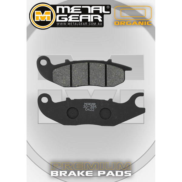 MetalGear Brake Pads: Single Set in Organic Compound