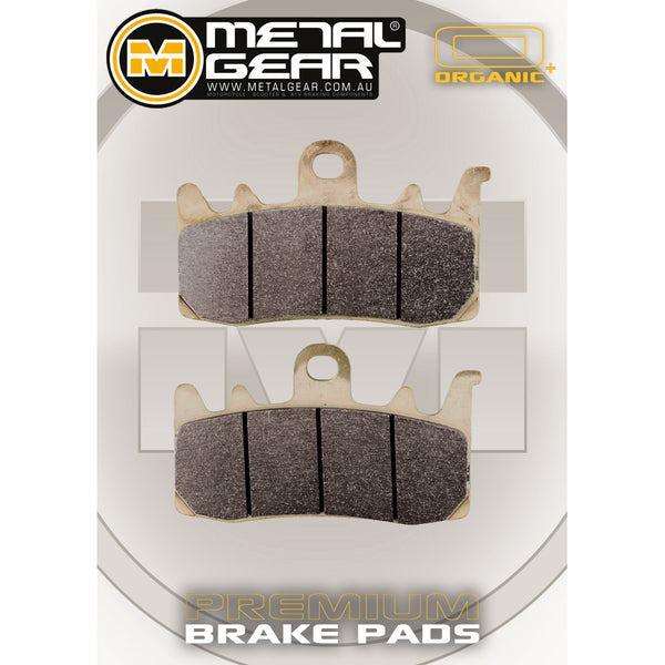 MetalGear Brake Pads: Single Set in organic Plus compound