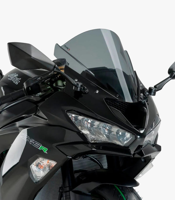 Puig Z-Racing Screen To Suit Kawasaki ZX-6R / ZX-10R - Dark Smoke