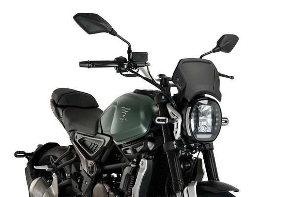 Puig ALUMINIUM FRONT PLATE UNIVERSAL FORK /BLACK