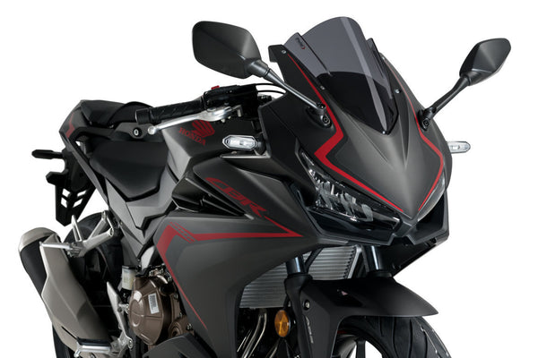 Puig Z-Racing Screen For Honda CBR500R (2019 - Onwards) - Dark Smoke