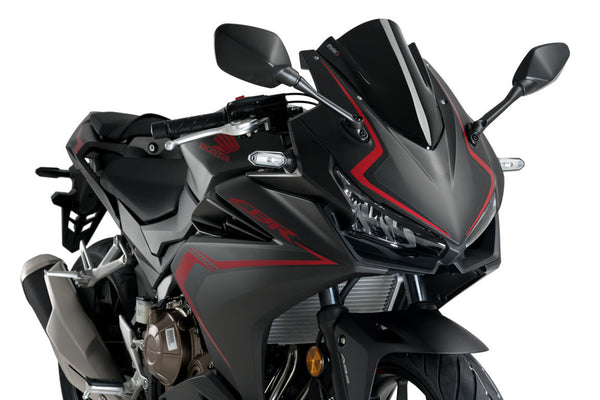 Puig Z-Racing Screen For Honda CBR500R (2019 - Onwards) - Black