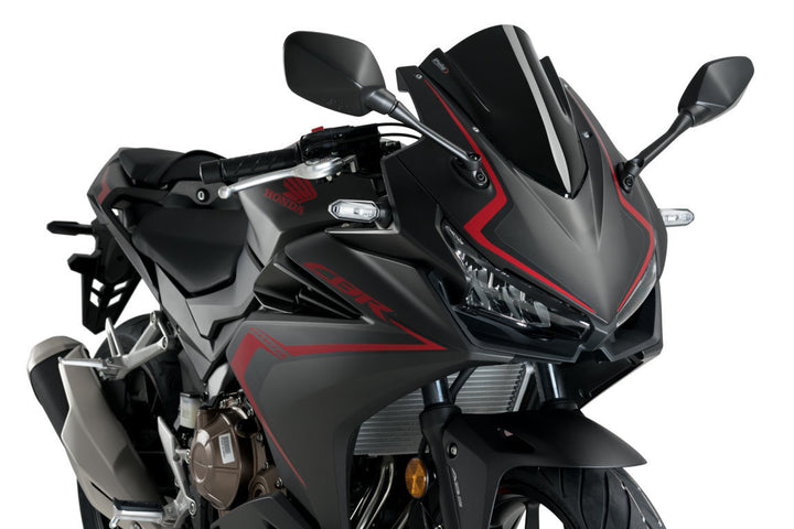 Puig Z-Racing Screen For Honda CBR500R (2019 - Onwards) - Black