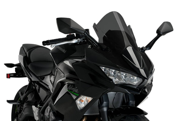 Puig Z-Racing Screen To Suit Kawasaki Ninja 650 (2020 - Onwards) - Dark Smoke