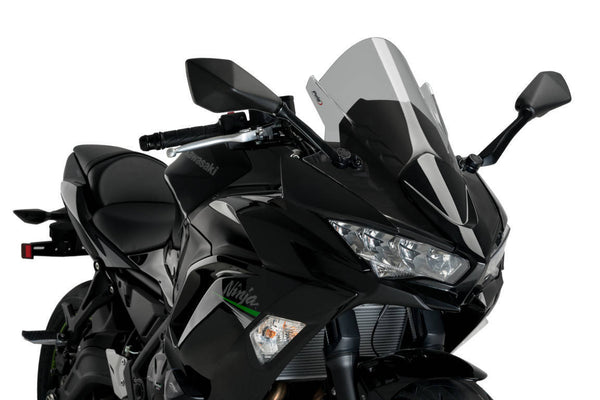 Puig Z-Racing Screen Compatible with Kawasaki Ninja 650 2020 - Onwards (Light Smoke)