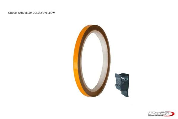 Puig Universal Wheel Rim Strips (Gold) - With Applicator