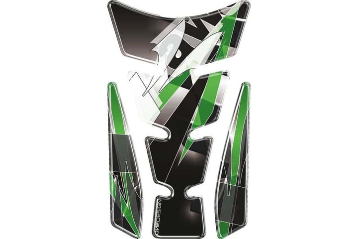 Puig Wings Tank Pad For Various Kawasaki Models (Black)