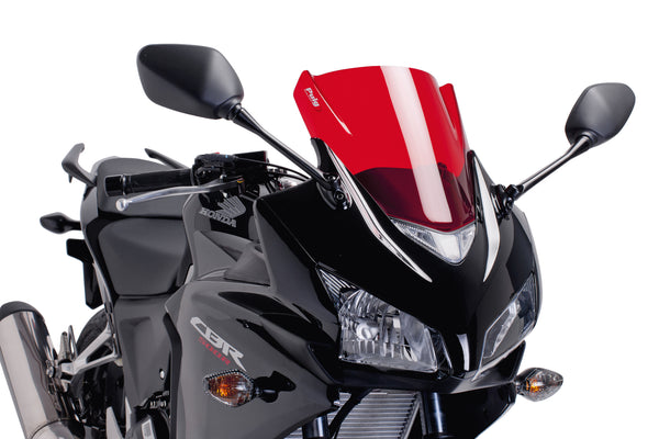 Puig Z-Racing Screen For Honda CBR500R (2013 - 2015) - Red