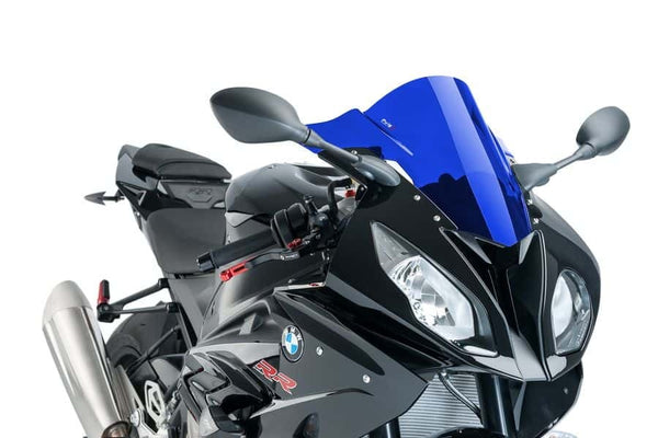 Puig Z-Racing Screen Compatible with BMW S1000RR 2015 - 2018 (Blue)