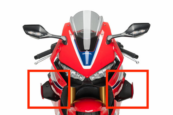 Puig Downforce Sport Spoiler For Honda CBR1000RR Fireblade/SP/SP2 2017 - 2019 (Red)