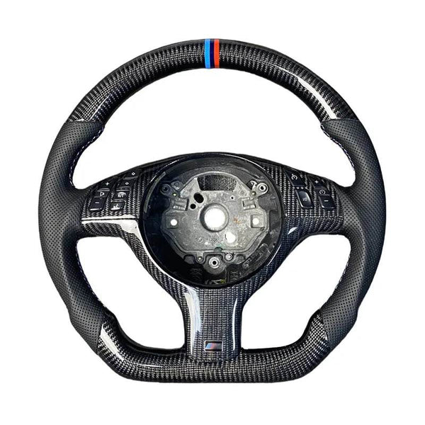 BMW Carbon Fibre Steering Wheel for BMW E46, E53, M3 (2001-2006) – Fully Customizable - DriftnDrive