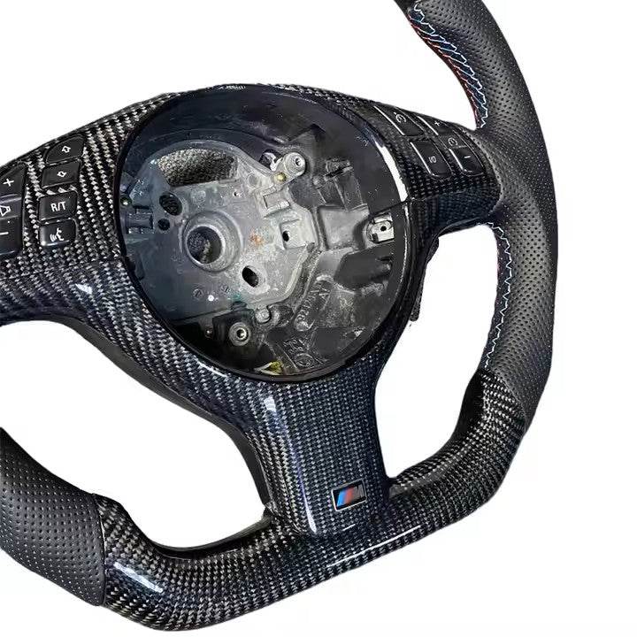 BMW Carbon Fibre Steering Wheel for BMW E46, E53, M3 (2001-2006) – Fully Customizable - DriftnDrive