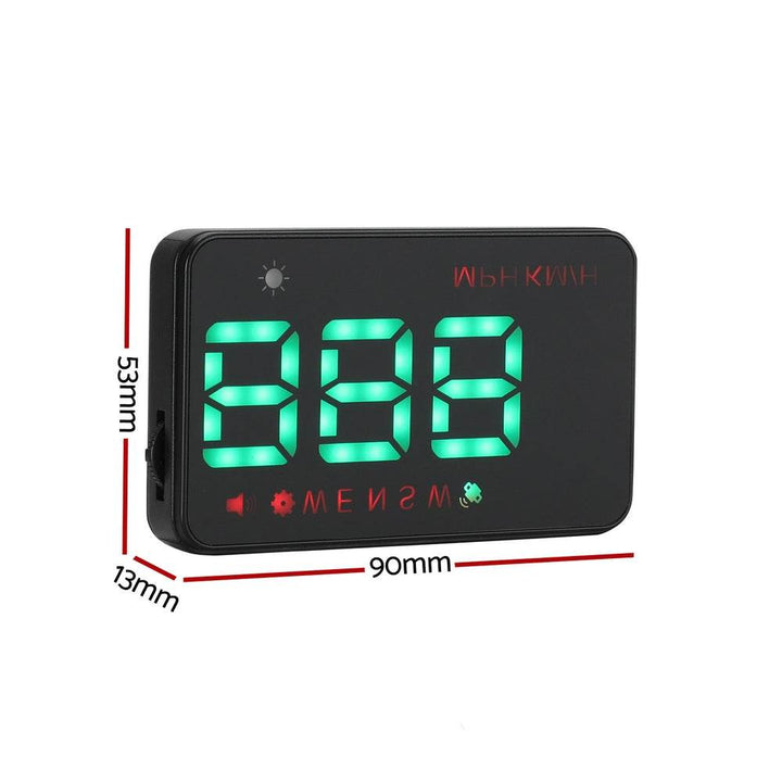 Giantz Universal GPS Speedometer HUD Display with Overspeed Alarm - DriftnDrive