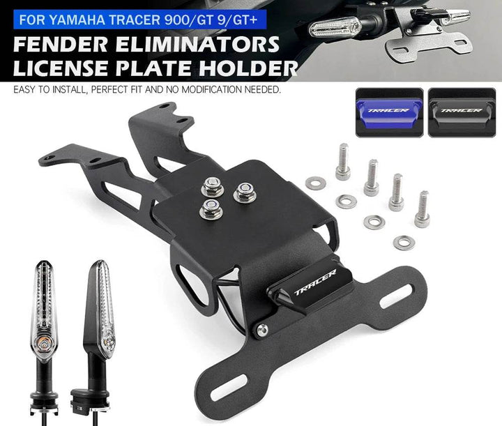 Tail Tidy Fender Eliminator for Yamaha MT-09 / Tracer 9 / FJ-09 / 7GT (2015-2024) | SAVAGE License Plate Holder with LED Light - DriftnDrive