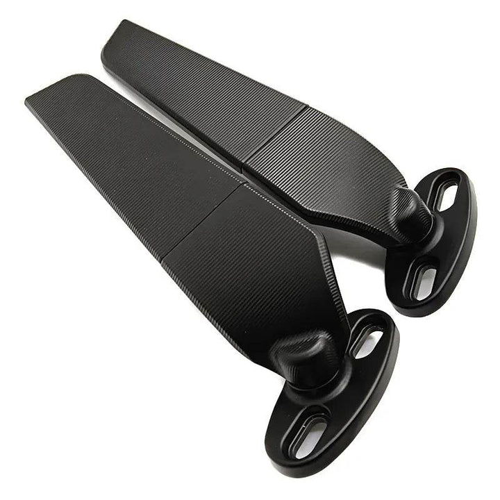 Universal Stealth Wing Motorcycle Mirrors - DriftnDrive