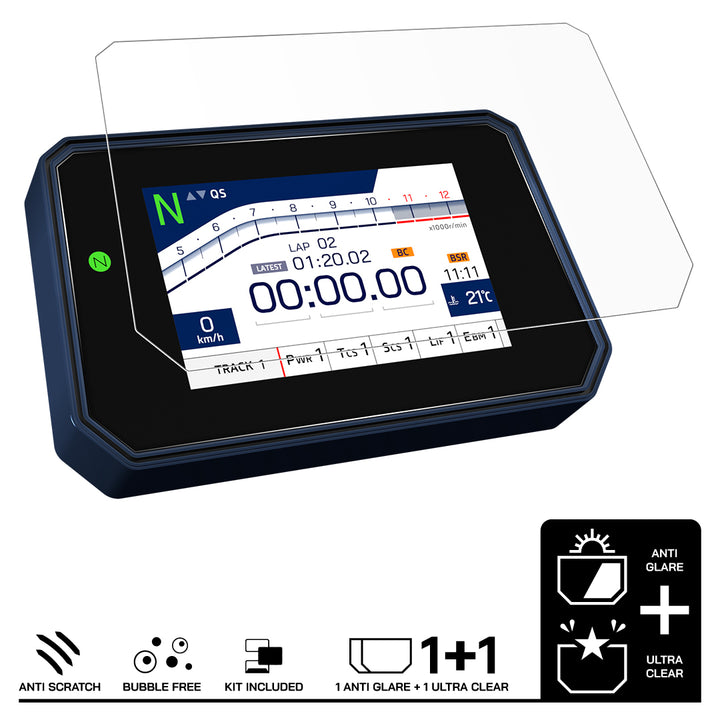 Speedo Angels Dashboard Screen Protector For Various Yamaha Models - 1 x Ultra Clear And 1 x Anti Glare